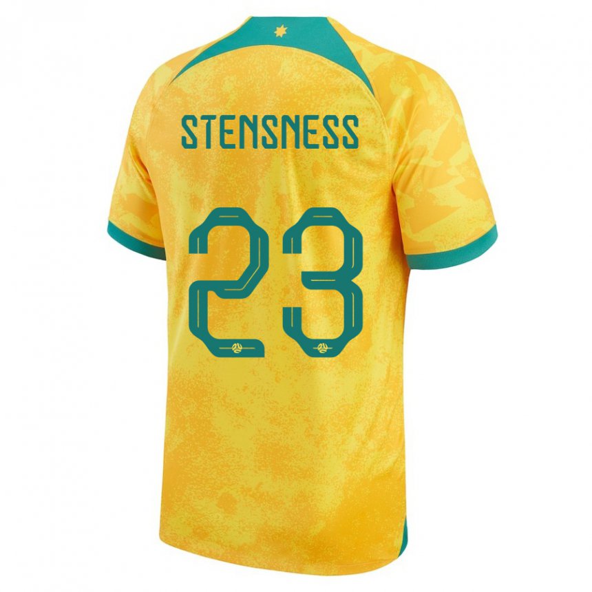 Dzieci Australii Gianni Stensness #23 Złoty Domowa Koszulka 22-24 Koszulki Klubowe