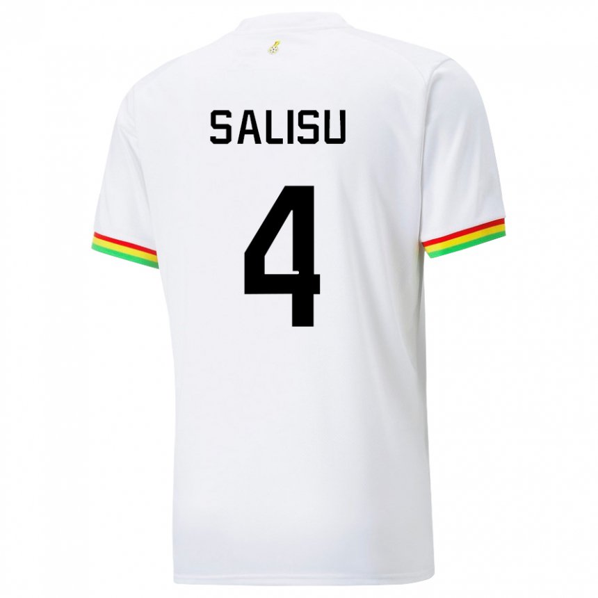 Dzieci Ghany Mohammed Salisu #4 Biały Domowa Koszulka 22-24 Koszulki Klubowe
