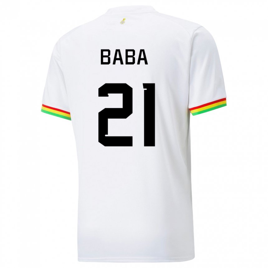 Dzieci Ghany Iddrisu Baba #21 Biały Domowa Koszulka 22-24 Koszulki Klubowe