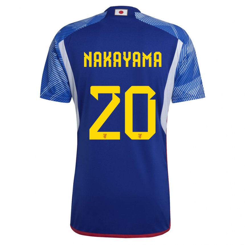 Dzieci Japonii Yuta Nakayama #20 Królewski Niebieski Domowa Koszulka 22-24 Koszulki Klubowe
