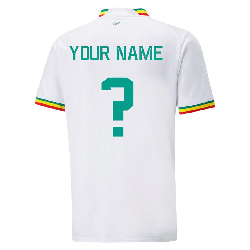 Dzieci Senegalu Twoje Imię #0 Biały Domowa Koszulka 22-24 Koszulki Klubowe