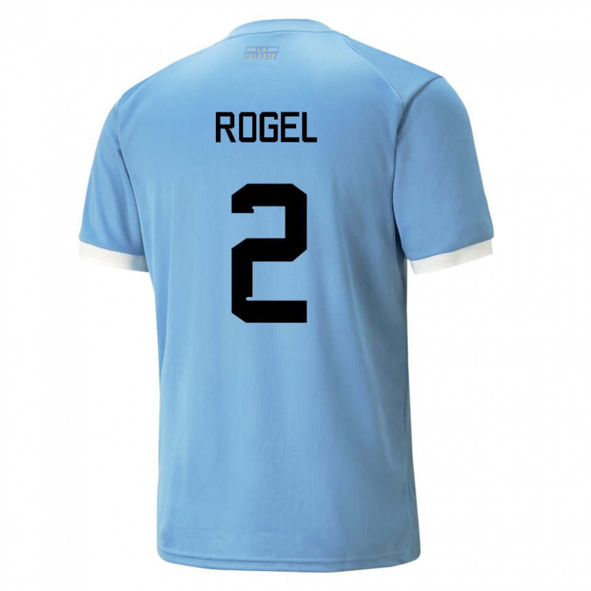 Dzieci Urugwaju Agustin Rogel #2 Niebieski Domowa Koszulka 22-24 Koszulki Klubowe