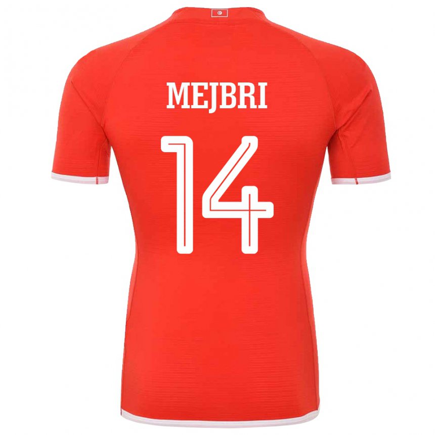 Dzieci Tunezji Hannibal Mejbri #14 Czerwony Domowa Koszulka 22-24 Koszulki Klubowe