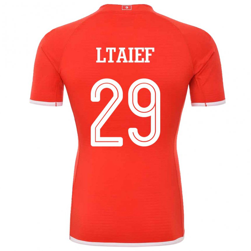Dzieci Tunezji Sayfallah Ltaief #29 Czerwony Domowa Koszulka 22-24 Koszulki Klubowe