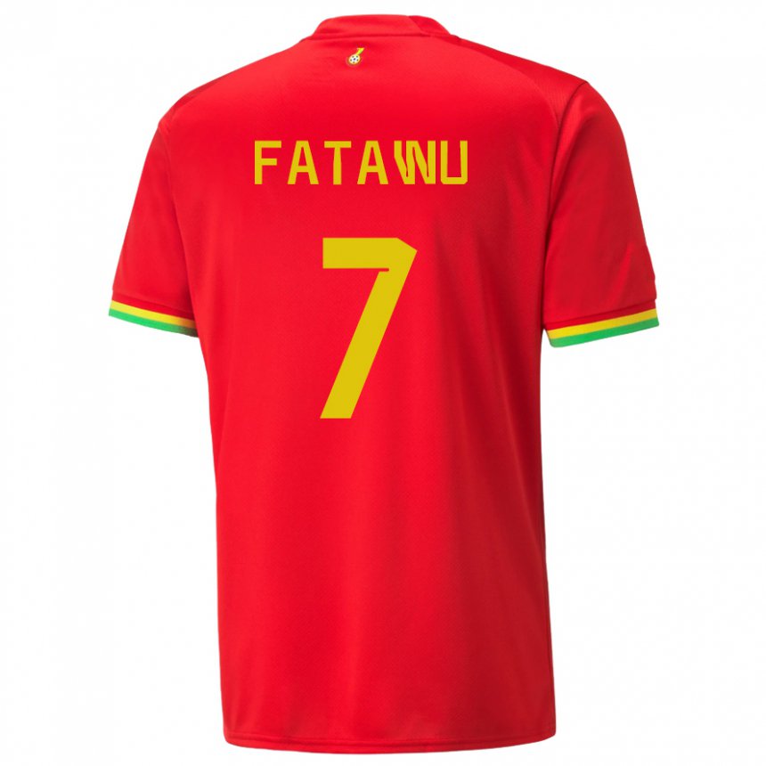 Dzieci Ghany Issahaku Fatawu #7 Czerwony Wyjazdowa Koszulka 22-24 Koszulki Klubowe