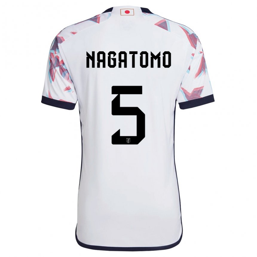 Dzieci Japonii Yuto Nagatomo #5 Biały Wyjazdowa Koszulka 22-24 Koszulki Klubowe