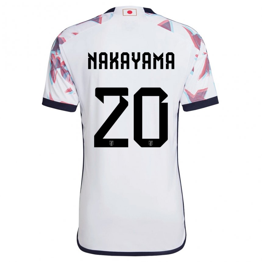 Dzieci Japonii Yuta Nakayama #20 Biały Wyjazdowa Koszulka 22-24 Koszulki Klubowe