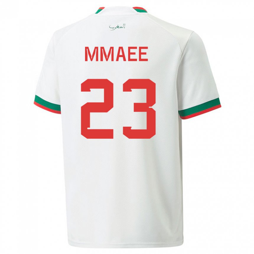 Dzieci Maroka Ryan Mmaee #23 Biały Wyjazdowa Koszulka 22-24 Koszulki Klubowe