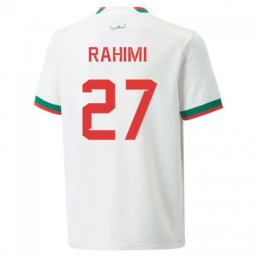 Dzieci Maroka Soufiane Rahimi #27 Biały Wyjazdowa Koszulka 22-24 Koszulki Klubowe