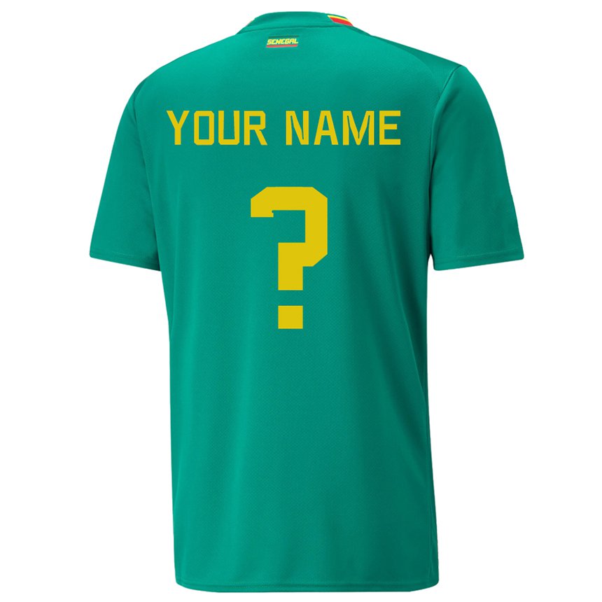 Dzieci Senegalu Twoje Imię #0 Zielony Wyjazdowa Koszulka 22-24 Koszulki Klubowe