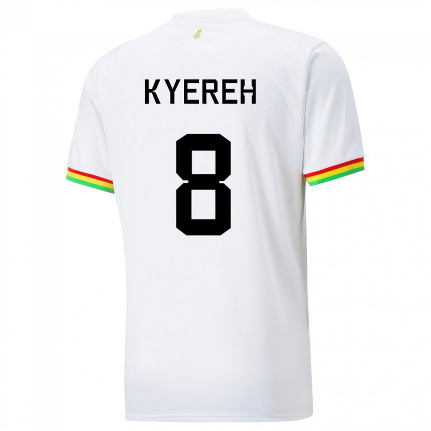 Męski Ghany Daniel-kofi Kyereh #8 Biały Domowa Koszulka 22-24 Koszulki Klubowe