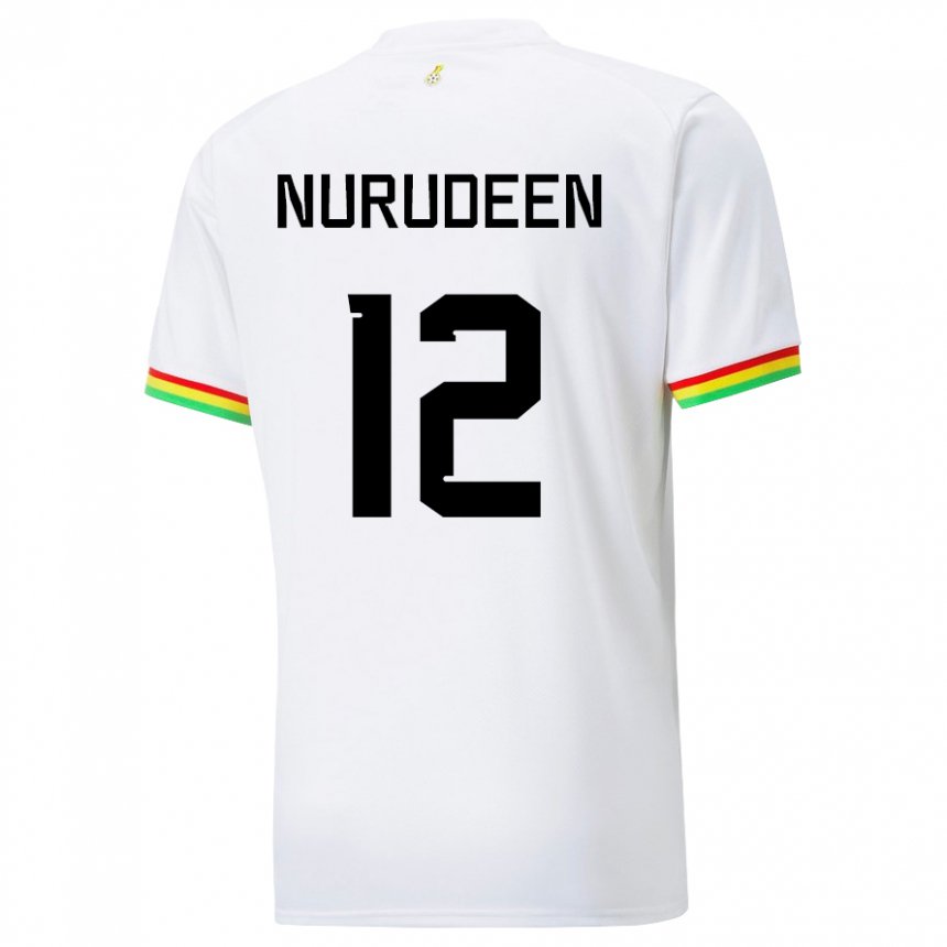 Męski Ghany Abdul Nurudeen #12 Biały Domowa Koszulka 22-24 Koszulki Klubowe