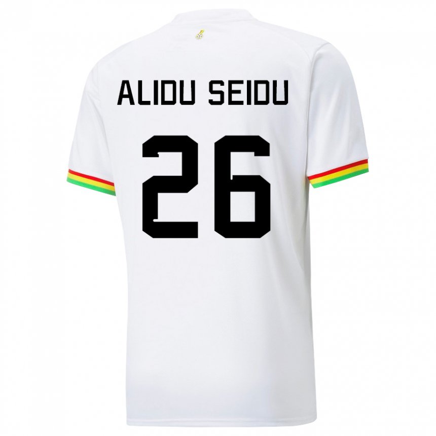 Męski Ghany Alidu Seidu #26 Biały Domowa Koszulka 22-24 Koszulki Klubowe