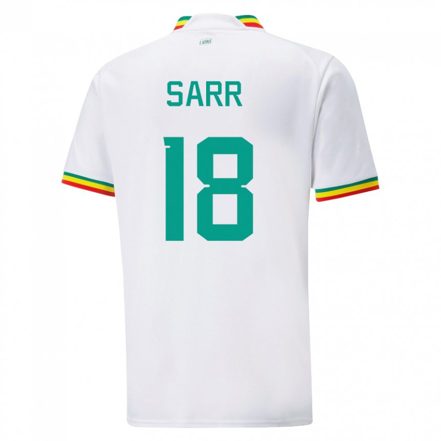 Męski Senegalu Ismaila Sarr #18 Biały Domowa Koszulka 22-24 Koszulki Klubowe