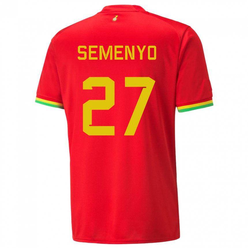 Męski Ghany Antoine Semenyo #27 Czerwony Wyjazdowa Koszulka 22-24 Koszulki Klubowe
