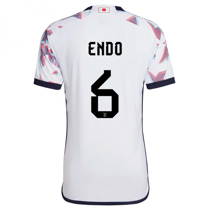 Męski Japonii Wataru Endo #6 Biały Wyjazdowa Koszulka 22-24 Koszulki Klubowe