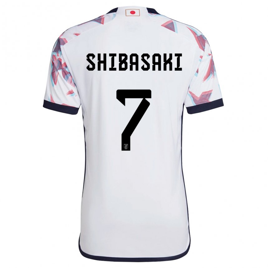 Męski Japonii Gaku Shibasaki #7 Biały Wyjazdowa Koszulka 22-24 Koszulki Klubowe