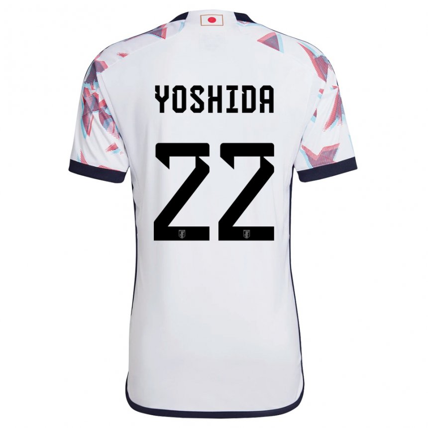 Męski Japonii Maya Yoshida #22 Biały Wyjazdowa Koszulka 22-24 Koszulki Klubowe