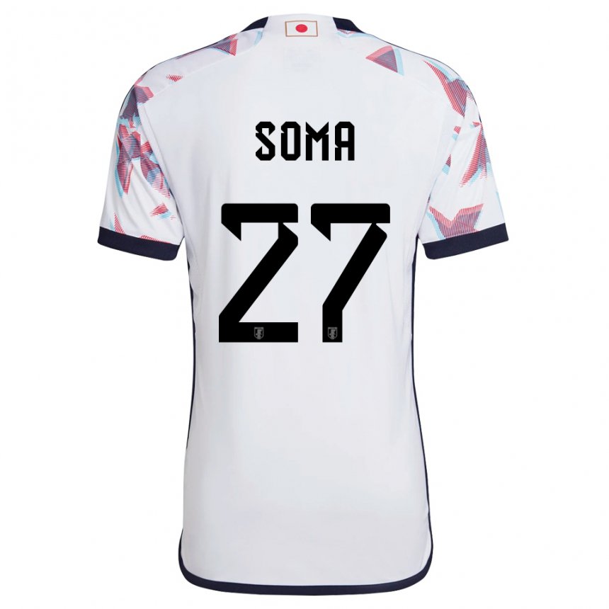 Męski Japonii Yuki Soma #27 Biały Wyjazdowa Koszulka 22-24 Koszulki Klubowe