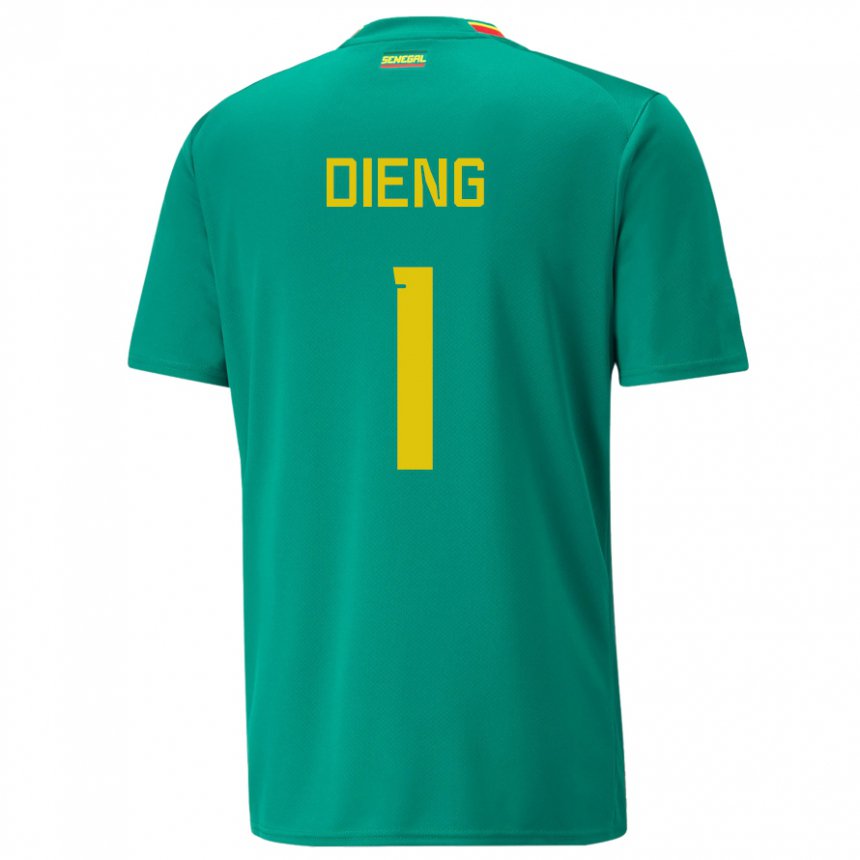 Męski Senegalu Timothy Dieng #1 Zielony Wyjazdowa Koszulka 22-24 Koszulki Klubowe