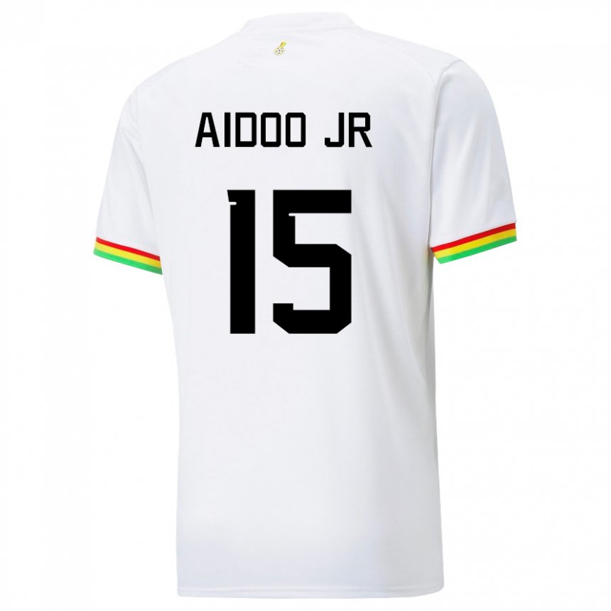 Kobiety Ghany Joseph Aidoo #15 Biały Domowa Koszulka 22-24 Koszulki Klubowe