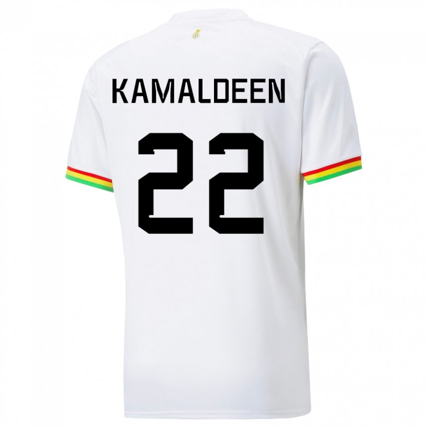 Kobiety Ghany Kamaldeen Sulemana #22 Biały Domowa Koszulka 22-24 Koszulki Klubowe
