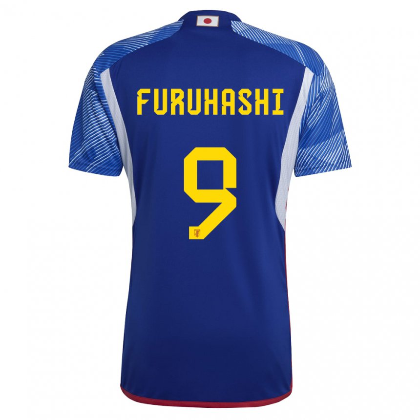 Kobiety Japonii Kyogo Furuhashi #9 Królewski Niebieski Domowa Koszulka 22-24 Koszulki Klubowe