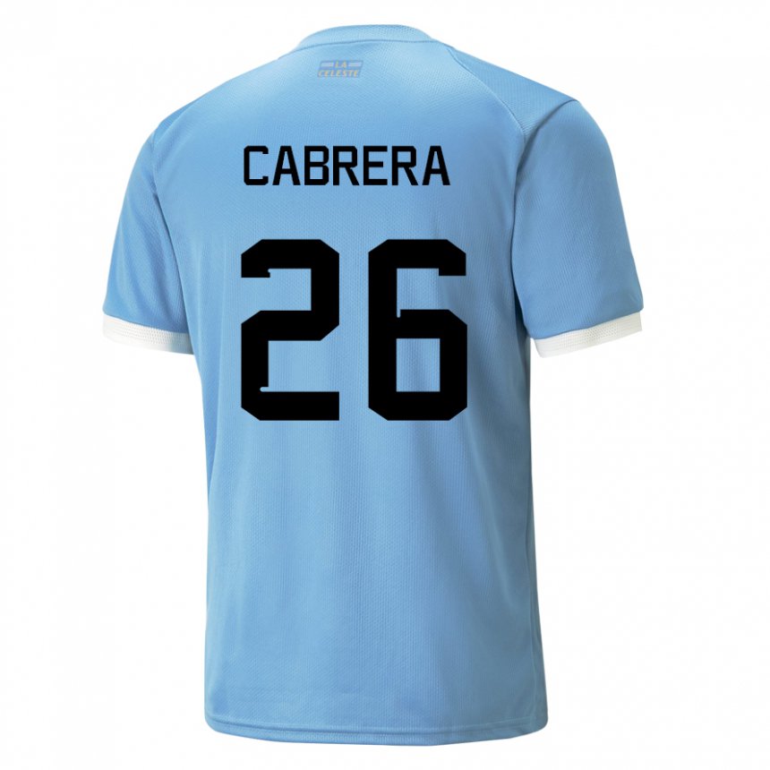 Kobiety Urugwaju Leandro Cabrera #26 Niebieski Domowa Koszulka 22-24 Koszulki Klubowe