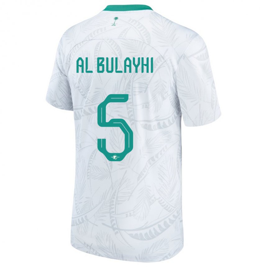 Kobiety Arabii Saudyjskiej Ali Al Bulayhi #5 Biały Domowa Koszulka 22-24 Koszulki Klubowe