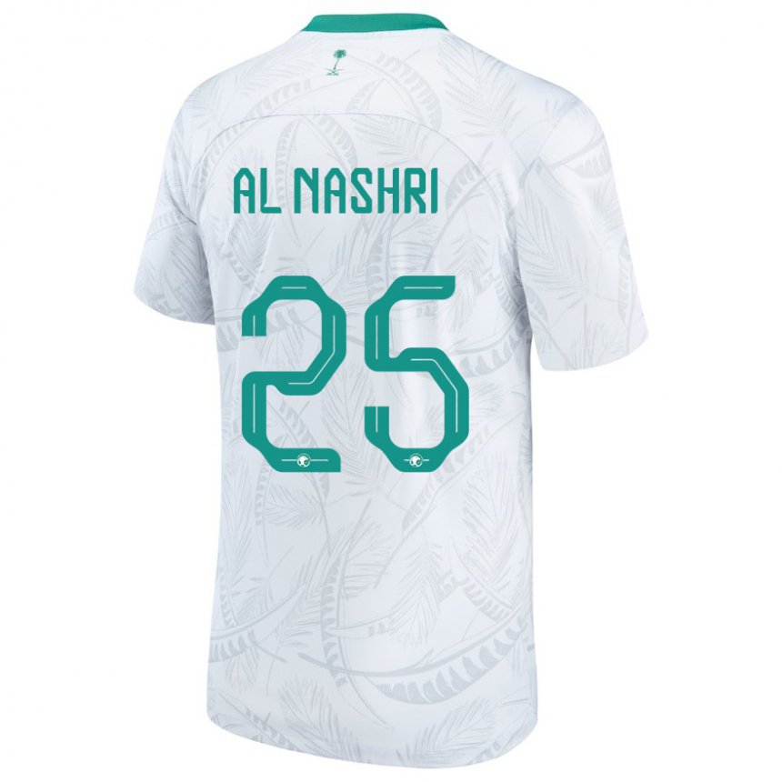 Kobiety Arabii Saudyjskiej Awad Al Nashri #25 Biały Domowa Koszulka 22-24 Koszulki Klubowe