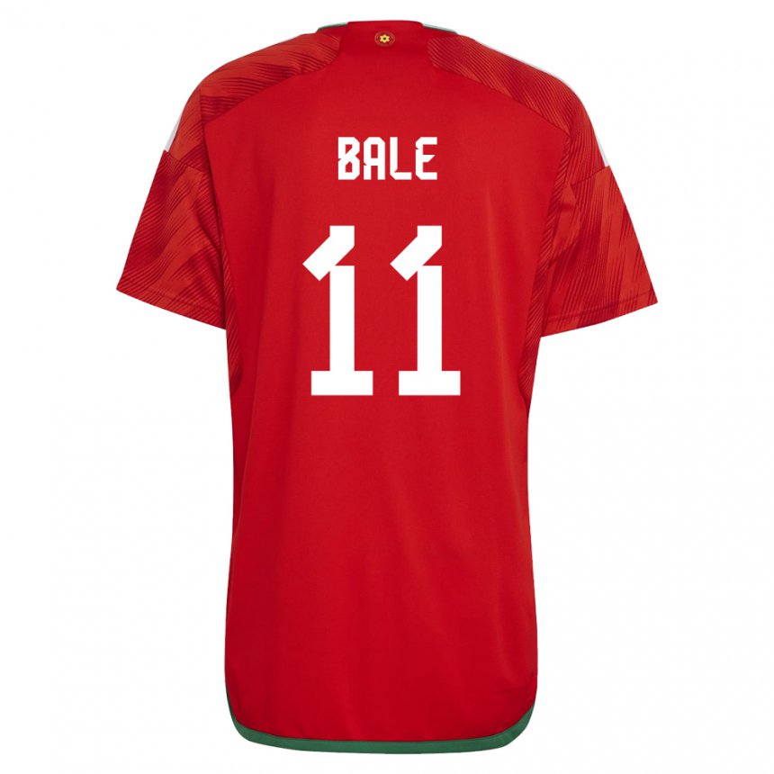Kobiety Walii Gareth Bale #11 Czerwony Domowa Koszulka 22-24 Koszulki Klubowe
