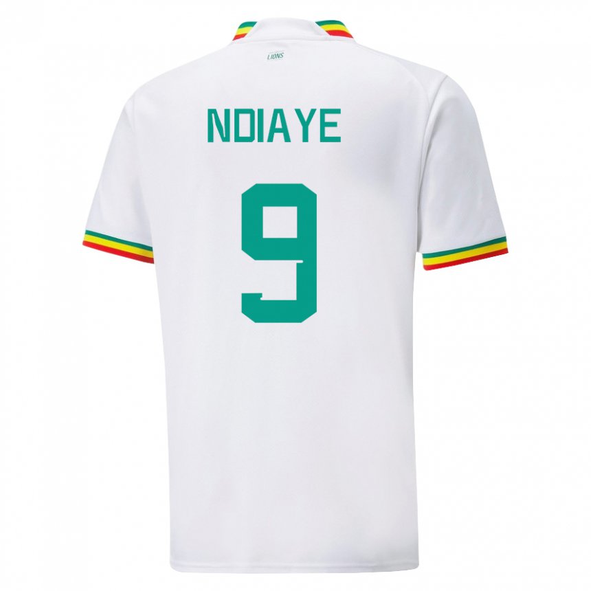 Dzieci Senegalu Nguenar Ndiaye #9 Biały Domowa Koszulka 22-24 Koszulki Klubowe