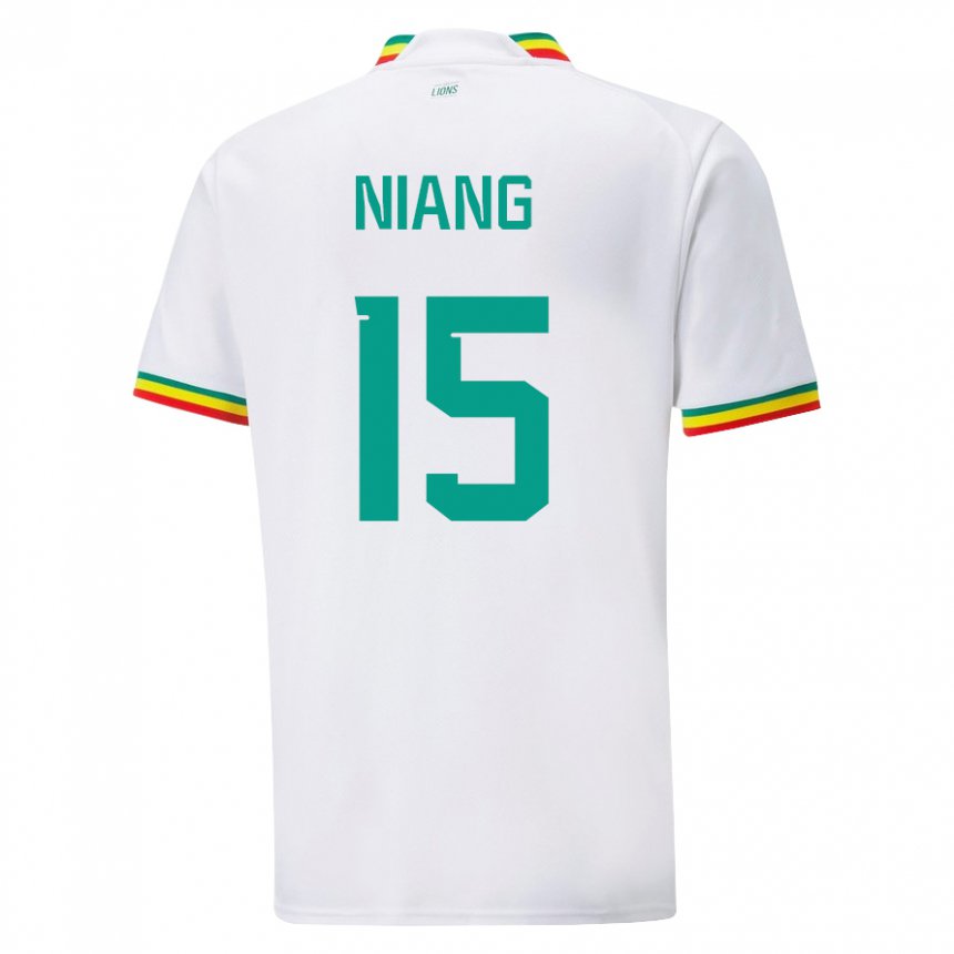 Dzieci Senegalu Jeanne Niang #15 Biały Domowa Koszulka 22-24 Koszulki Klubowe