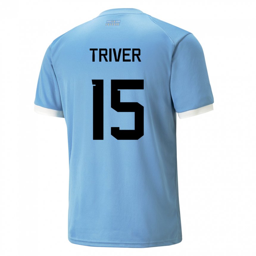 Dzieci Urugwaju Francisco Triver #15 Niebieski Domowa Koszulka 22-24 Koszulki Klubowe