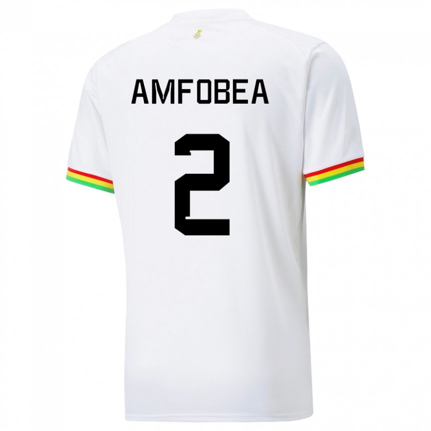Dzieci Ghany Gladys Amfobea #2 Biały Domowa Koszulka 22-24 Koszulki Klubowe