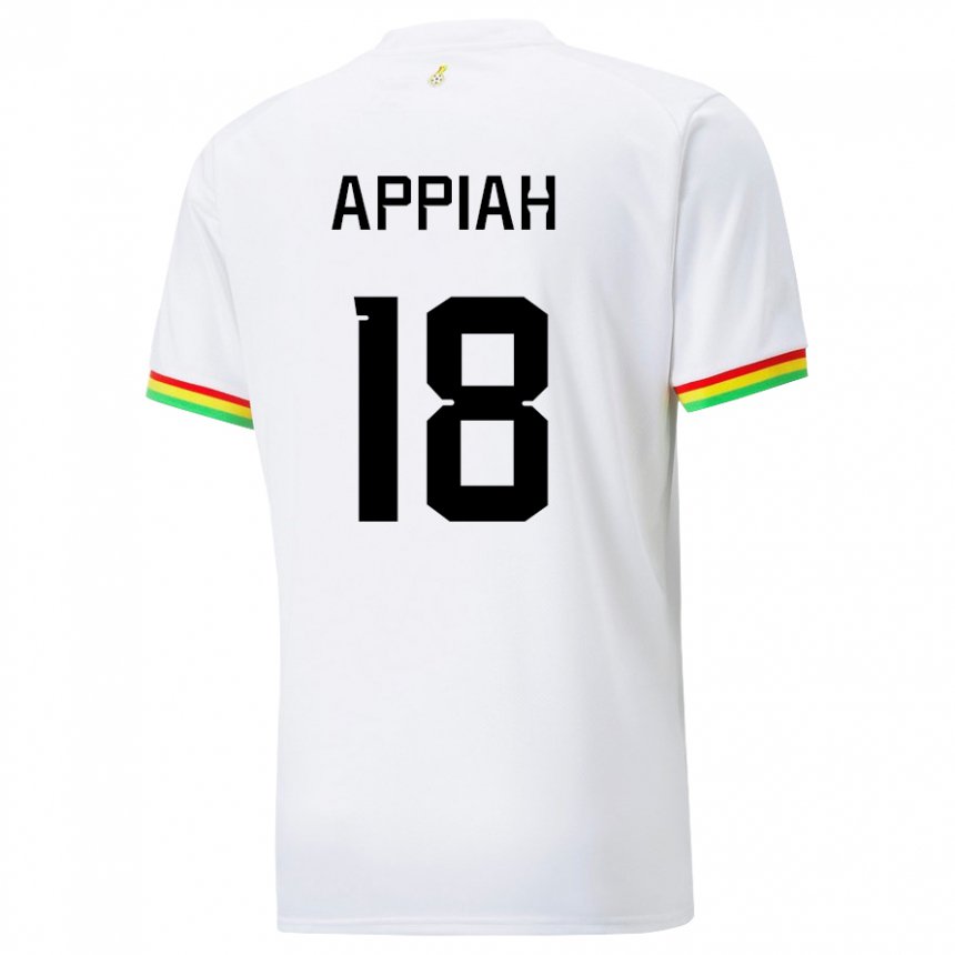 Dzieci Ghany Veronica Appiah #18 Biały Domowa Koszulka 22-24 Koszulki Klubowe