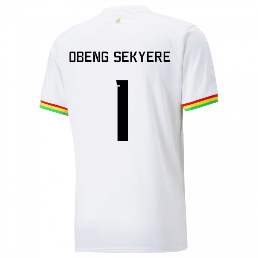 Dzieci Ghany Gregory Obeng Sekyere #1 Biały Domowa Koszulka 22-24 Koszulki Klubowe