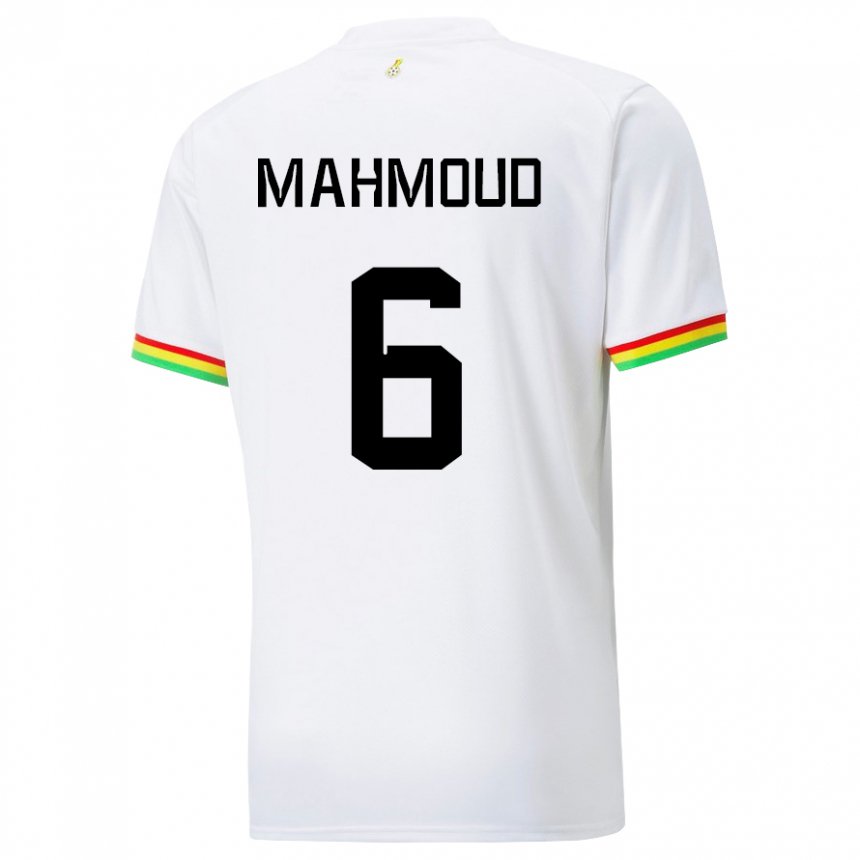 Dzieci Ghany Mohaison Mahmoud #6 Biały Domowa Koszulka 22-24 Koszulki Klubowe
