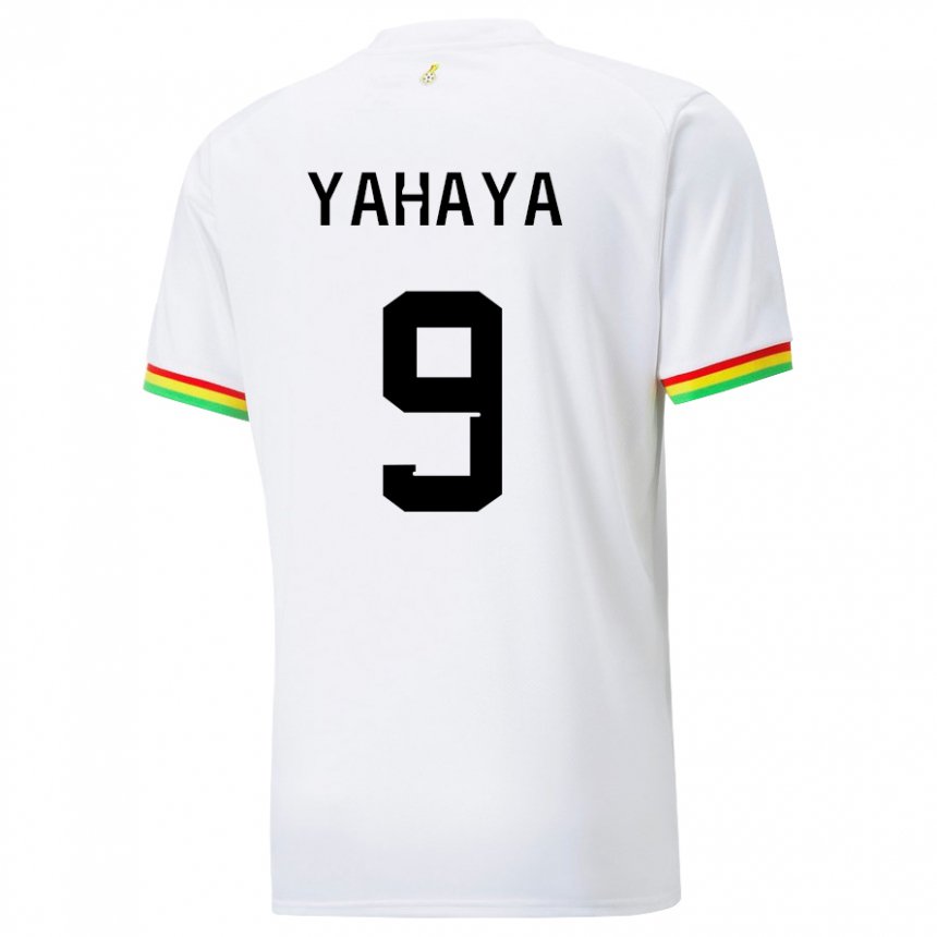 Dzieci Ghany Mohammed Yahaya #9 Biały Domowa Koszulka 22-24 Koszulki Klubowe