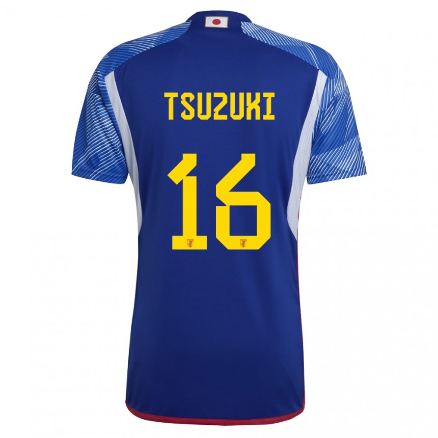 Dzieci Japonii Shunta Tsuzuki #16 Królewski Niebieski Domowa Koszulka 22-24 Koszulki Klubowe