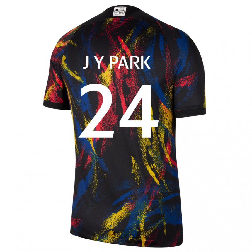 Dzieci Korei Południowej Park Jun Yeong #24 Wielobarwność Wyjazdowa Koszulka 22-24 Koszulki Klubowe