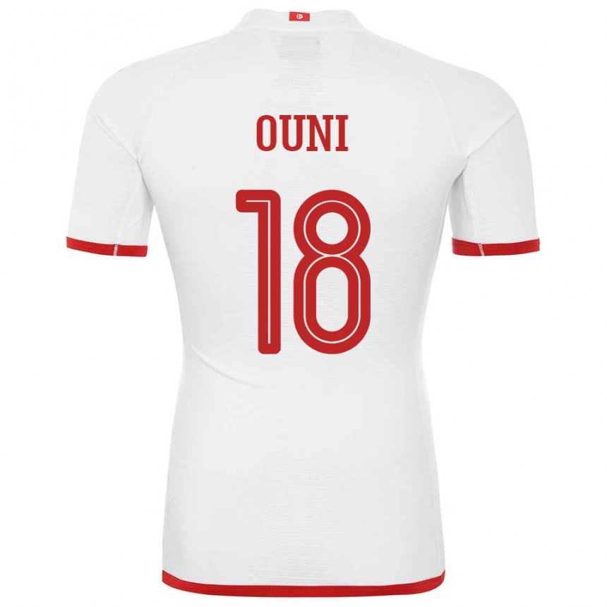 Dzieci Tunezji Samia Ouni #18 Biały Wyjazdowa Koszulka 22-24 Koszulki Klubowe