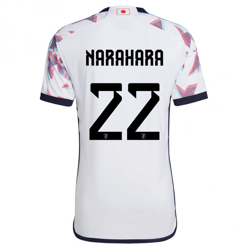 Dzieci Japonii Yoshiki Narahara #22 Biały Wyjazdowa Koszulka 22-24 Koszulki Klubowe