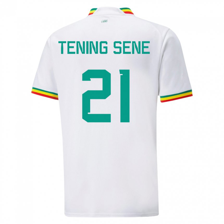 Męski Senegalu Tening Sene #21 Biały Domowa Koszulka 22-24 Koszulki Klubowe