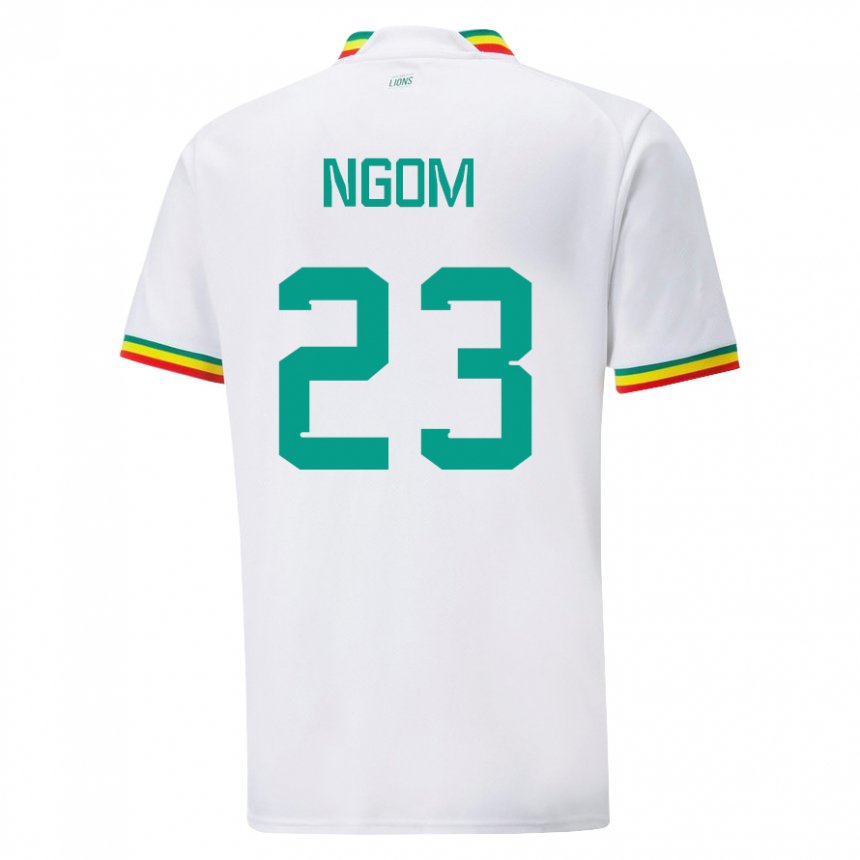 Męski Senegalu Astou Ngom #23 Biały Domowa Koszulka 22-24 Koszulki Klubowe