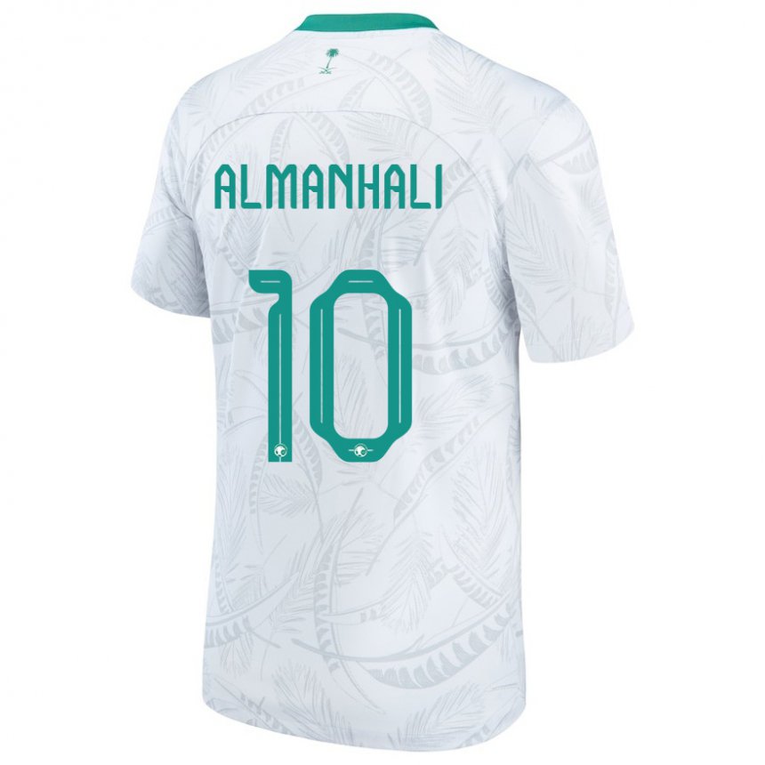 Męski Arabii Saudyjskiej Suwailem Almanhali #10 Biały Domowa Koszulka 22-24 Koszulki Klubowe