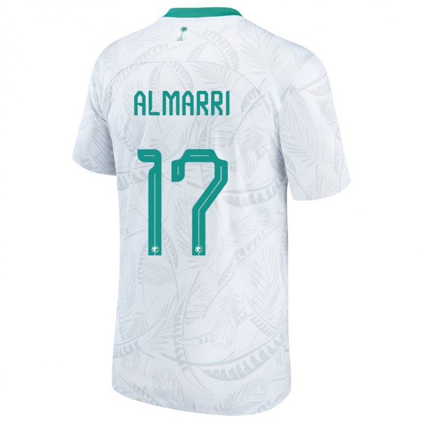 Męski Arabii Saudyjskiej Mohammed Almarri #17 Biały Domowa Koszulka 22-24 Koszulki Klubowe