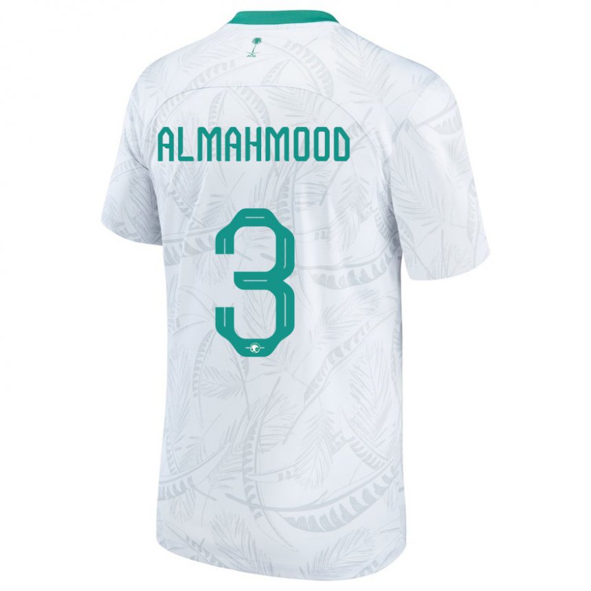 Męski Arabii Saudyjskiej Mohammed Almahmood #3 Biały Domowa Koszulka 22-24 Koszulki Klubowe