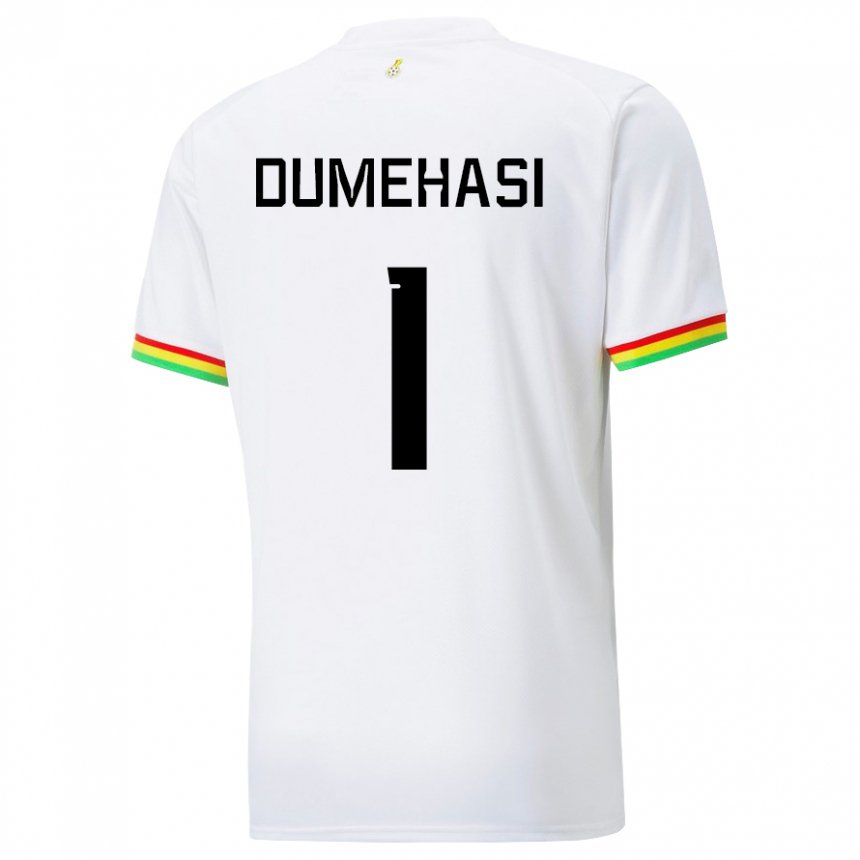 Męski Ghany Fafali Dumehasi #1 Biały Domowa Koszulka 22-24 Koszulki Klubowe