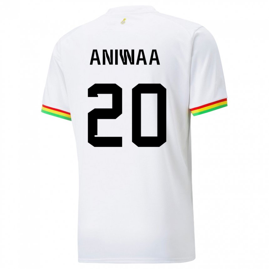 Męski Ghany Louisa Aniwaa #20 Biały Domowa Koszulka 22-24 Koszulki Klubowe